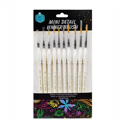 Keep Smiling Mini Detail Liner Brush 10pcs