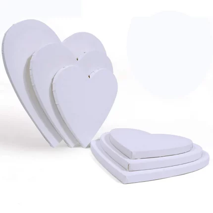 Superb Board Heart Shape Artist Canvas Board 12 inch