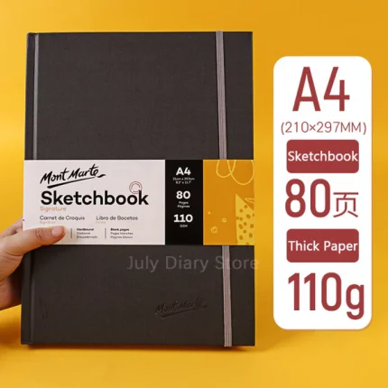 Mont Marte Signature Hardbound Sketch Book 110gsm A4 Size