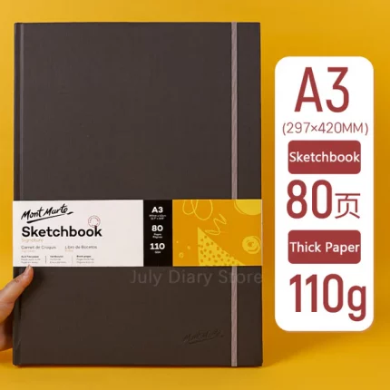 Mont Marte Signature Hardbound Sketch Book 110gsm A3 Size