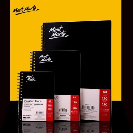 Mont Marte Spiral Visual Art Diary Sketchbook A5 Size 120 Pages