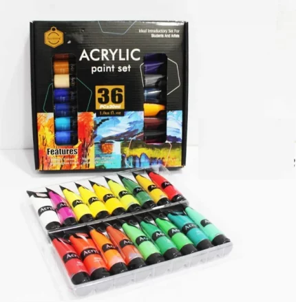 Keep Smiling Acrylic Colour Paint 30ml Set of 36pcs
