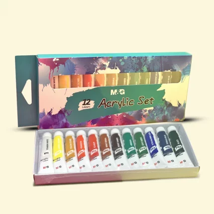 M&G Acrylic Colour 12ml set of 12